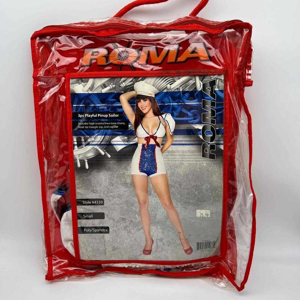 New Roma Playful Pinup Sailor Costume - Size S